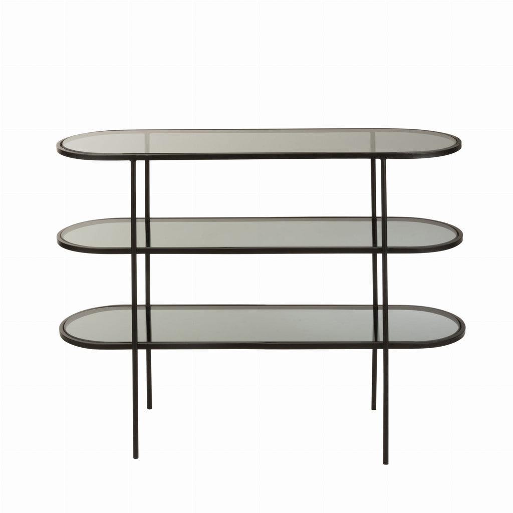 Konsola metalowa Maren 3 półki 100x30x80 cm J - LINE