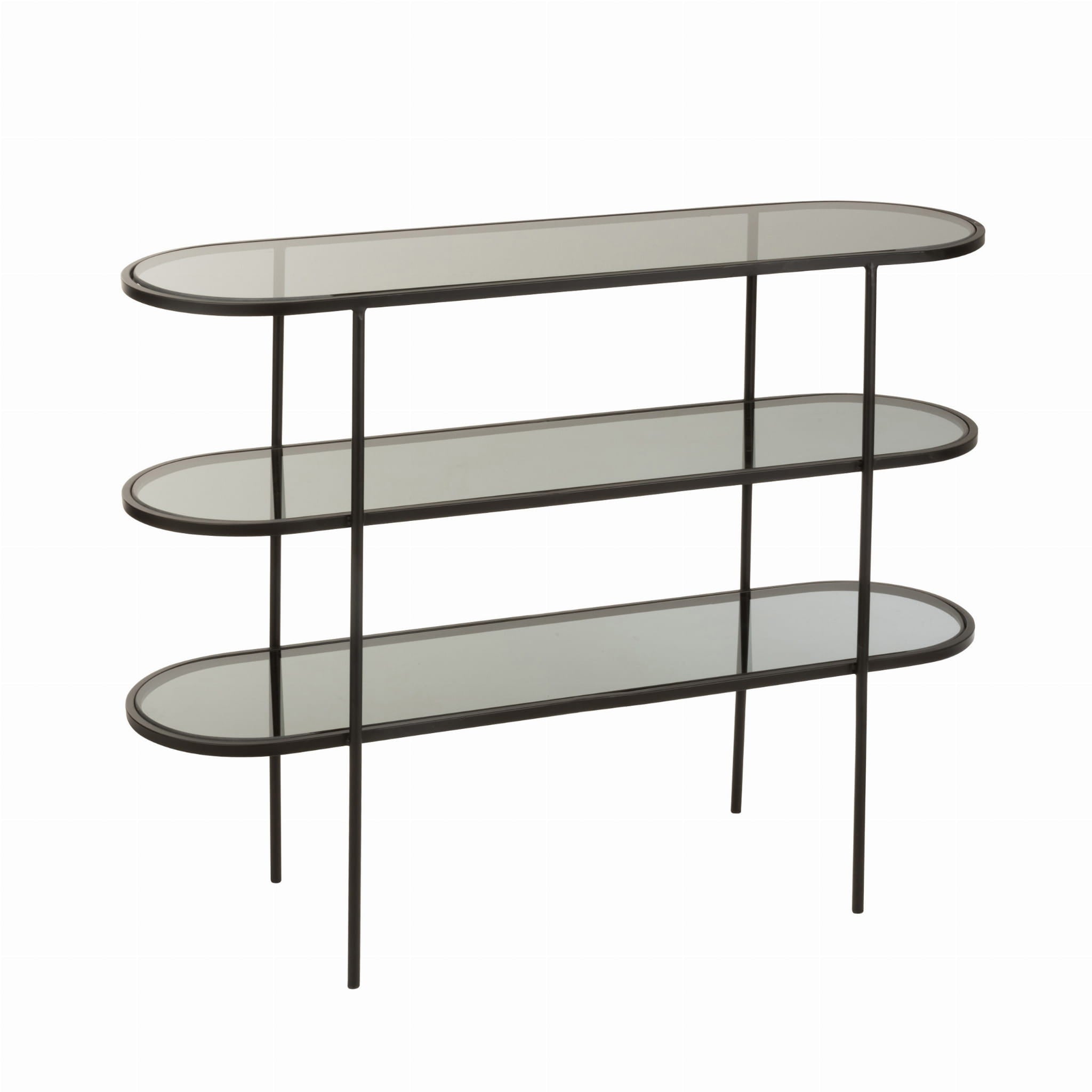 Konsola metalowa Maren 3 półki 100x30x80 cm J - LINE