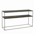 Konsola NOCTA z drewna tekowego metalowa 140x80 cm J - LINE