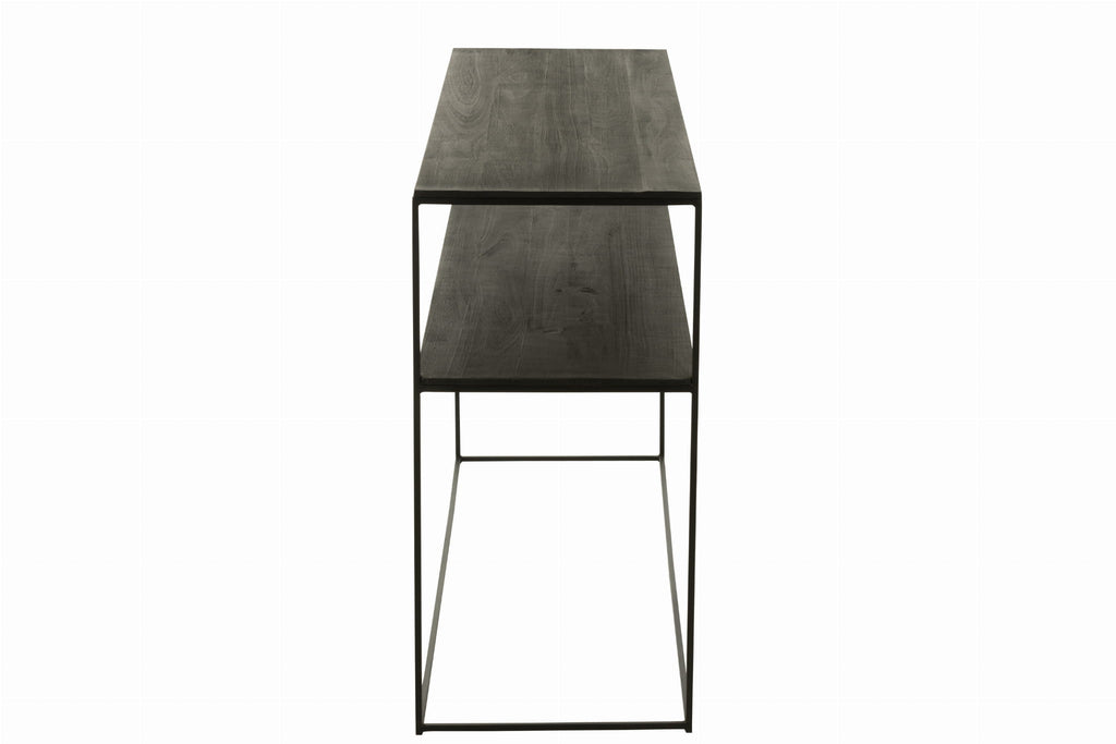 Konsola NOCTA z drewna tekowego metalowa 140x80 cm J - LINE