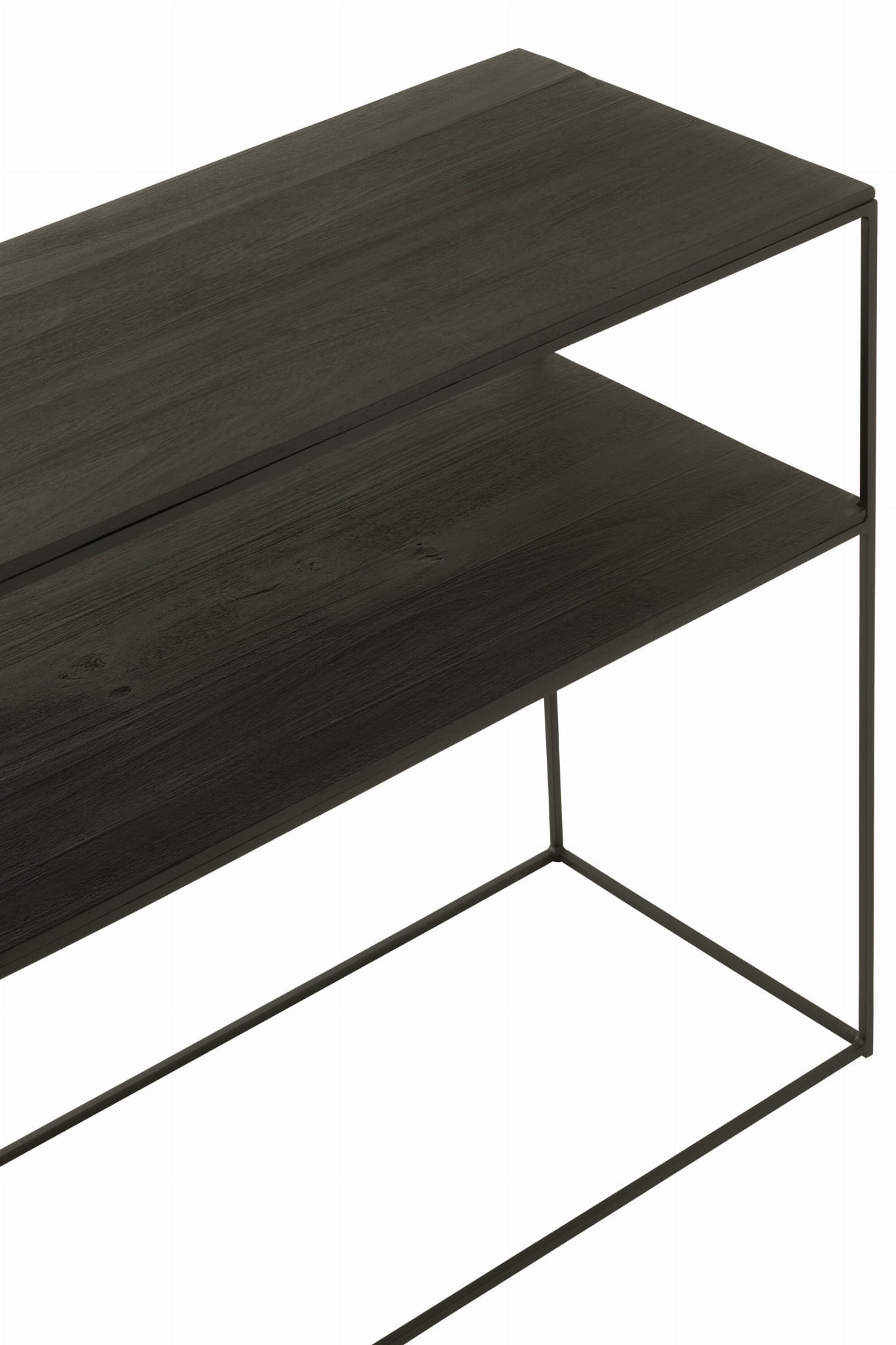 Konsola NOCTA z drewna tekowego metalowa 140x80 cm J - LINE