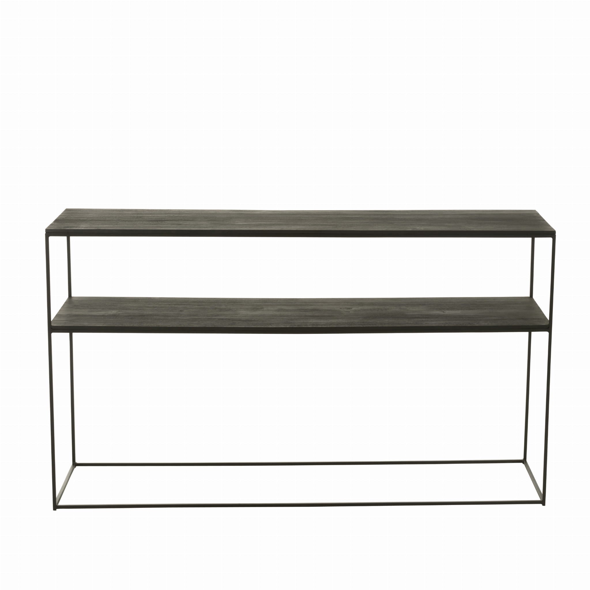 Konsola NOCTA z drewna tekowego metalowa 140x80 cm J - LINE