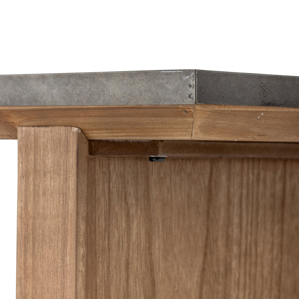 Konsola RIVA drewno blacha 110x40x80 cm Bloomingville