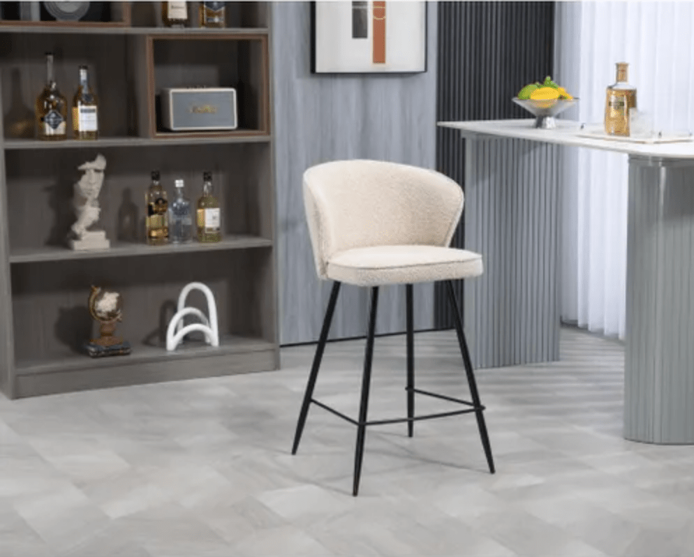 Krzesło barowe Artis boucle siedzisko 65 cm Zago
