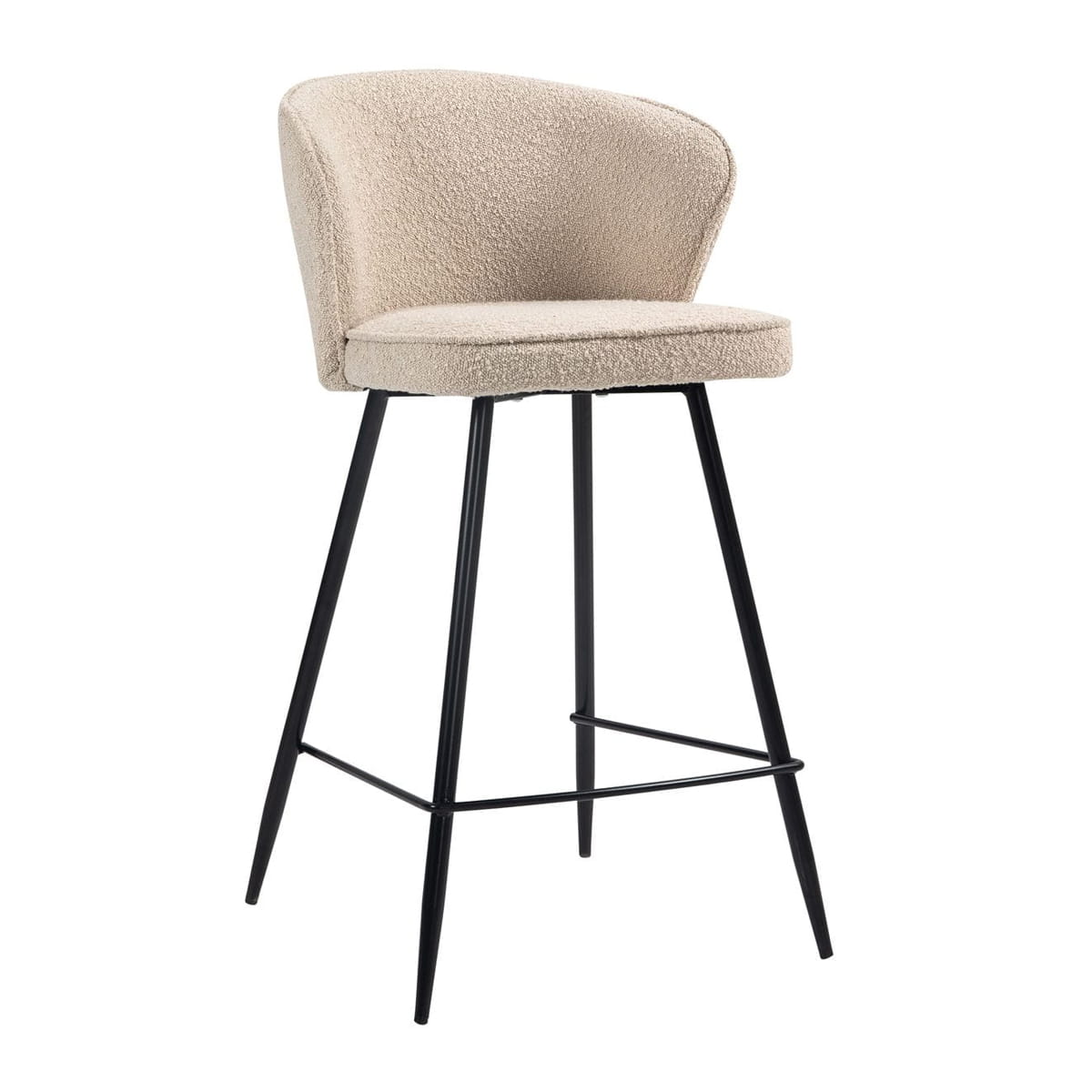 Krzesło barowe Artis boucle siedzisko 65 cm Zago