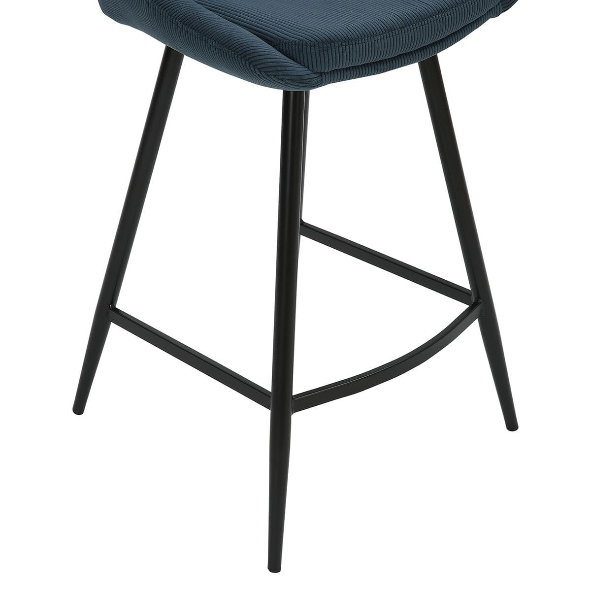 Krzesło barowe Bari sztruks niebieski siedzisko 66 cm Zago