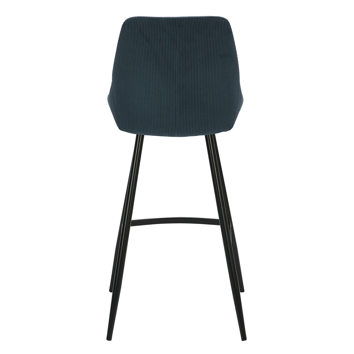 Krzesło barowe Bari sztruks niebieski siedzisko 75 cm Zago