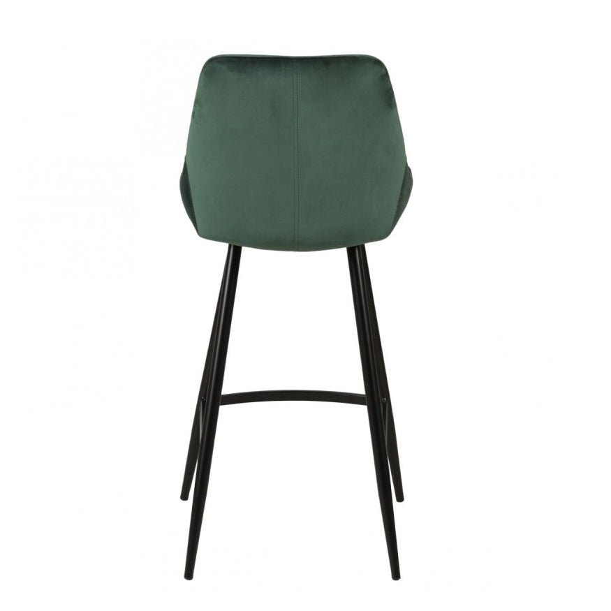 Krzesło barowe Bari zielone welur siedzisko 66 cm Zago