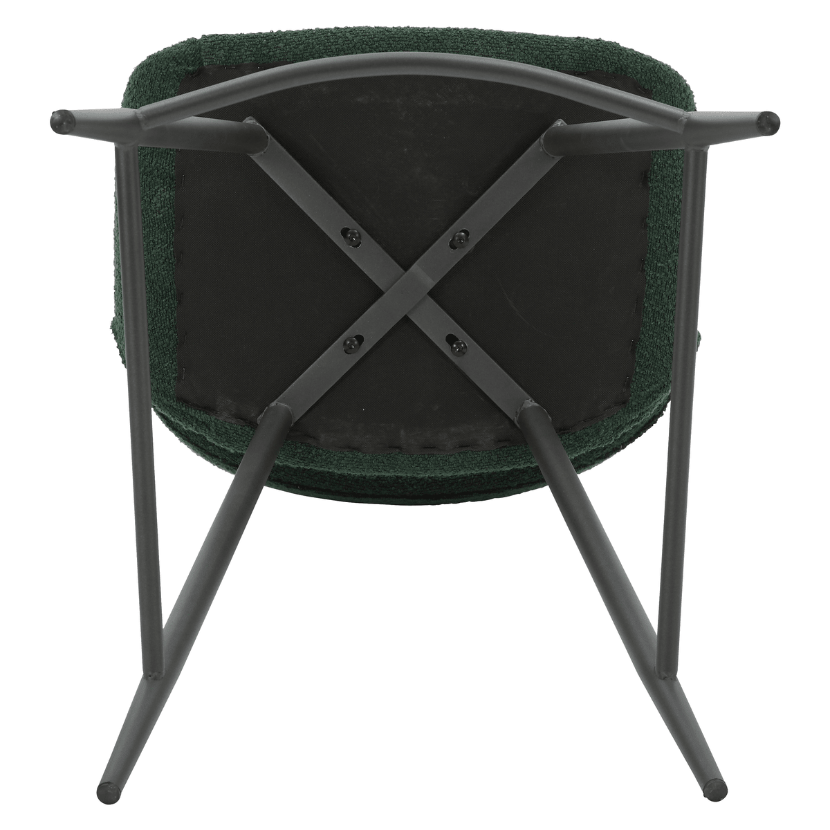 Krzesło barowe Esmee boucle siedzisko 65 cm ciemna zieleń Zago