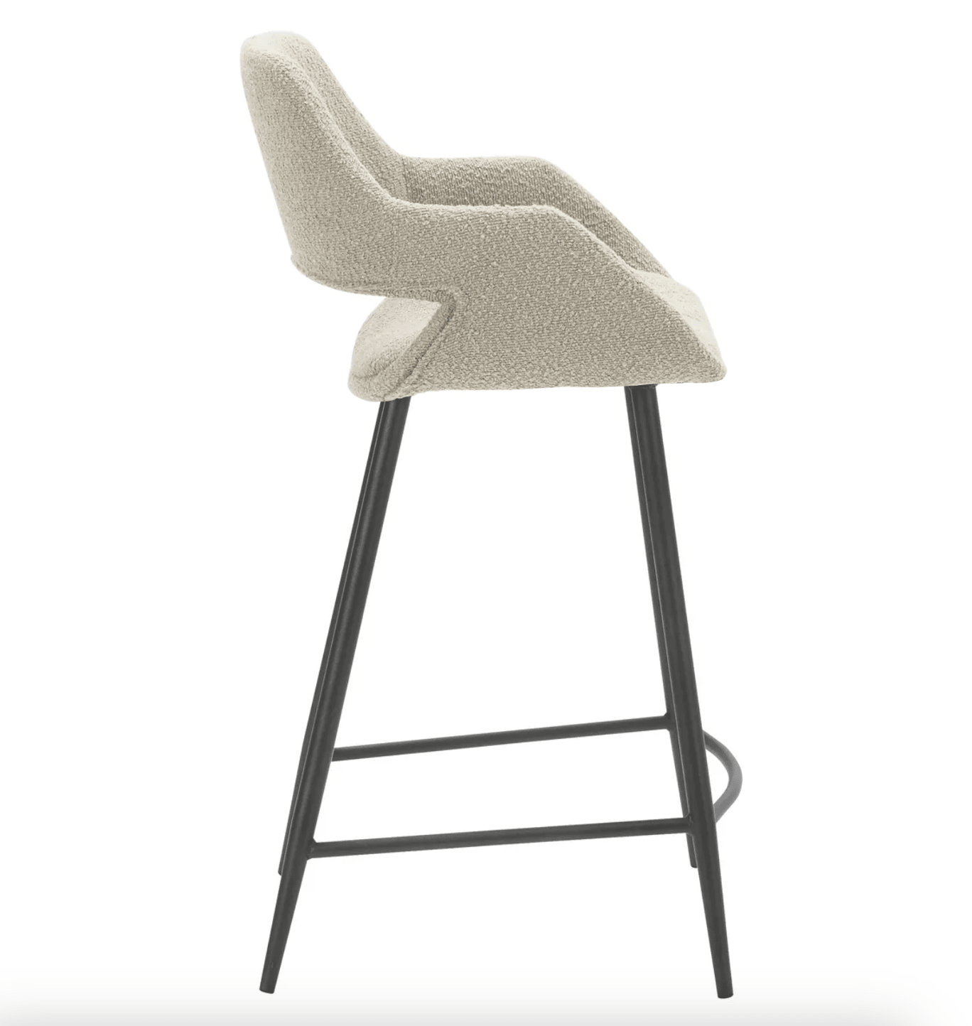 Krzesło barowe Esmee boucle siedzisko 65 cm Zago