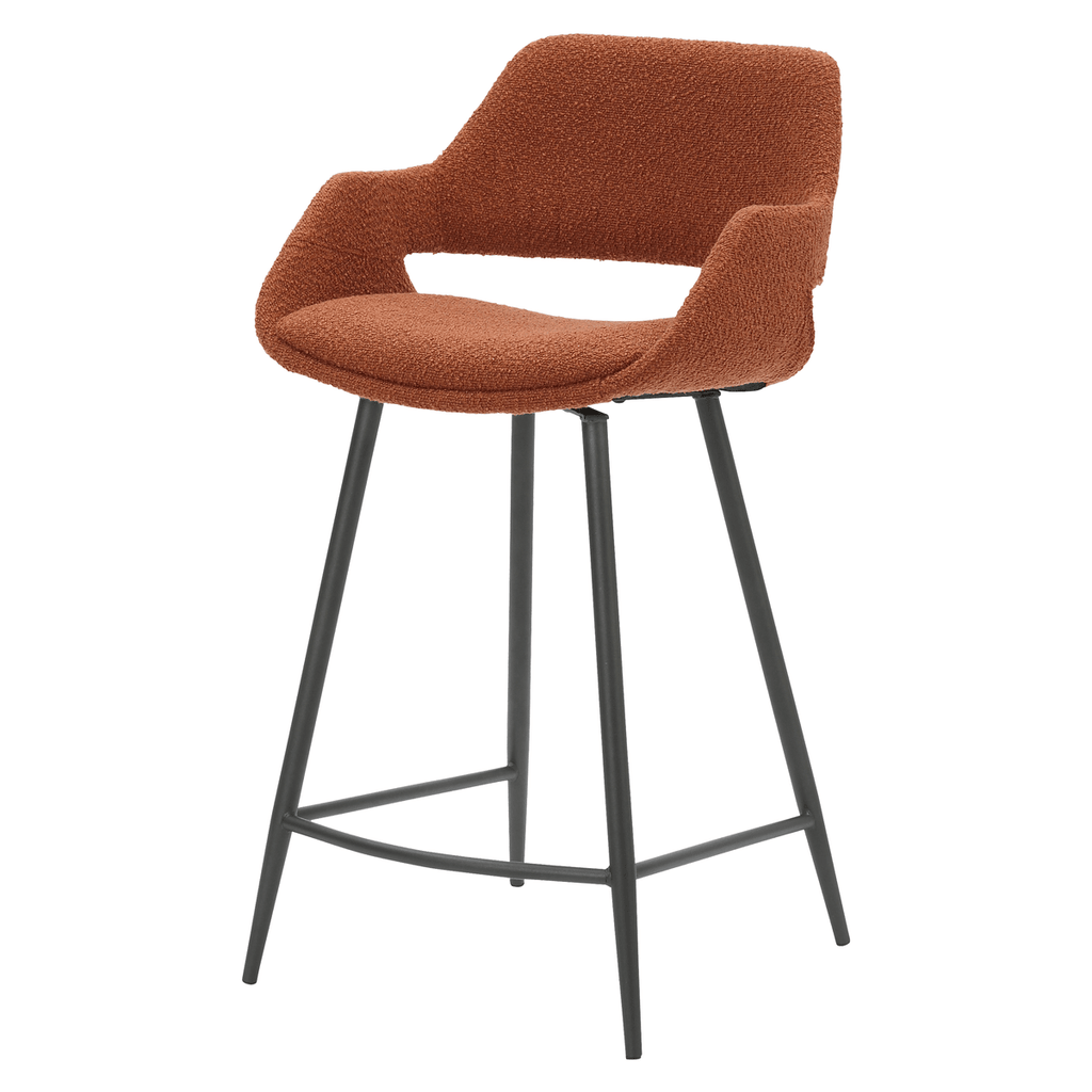 Krzesło barowe Esmee boucle siedzisko 65 cm Zago