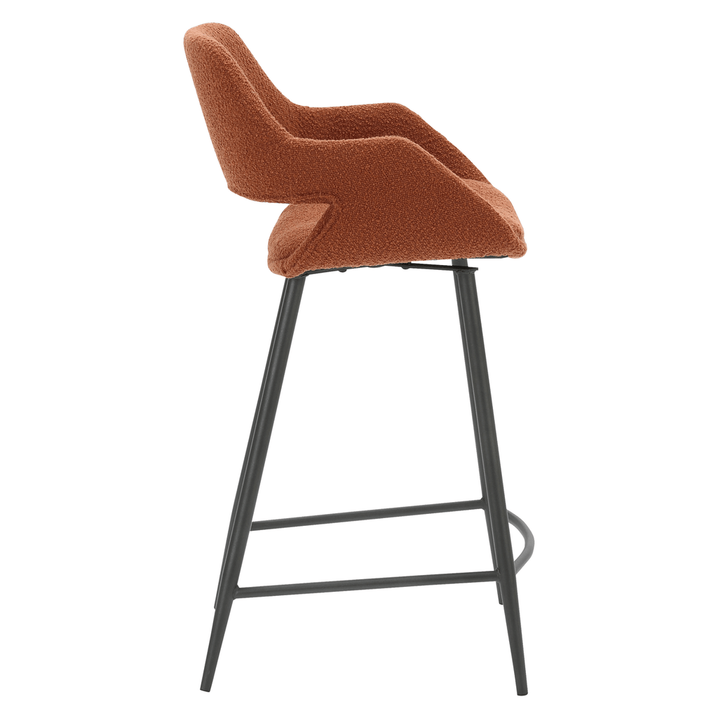 Krzesło barowe Esmee boucle siedzisko 65 cm Zago