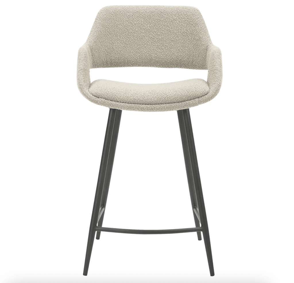 Krzesło barowe Esmee boucle siedzisko 65 cm Zago