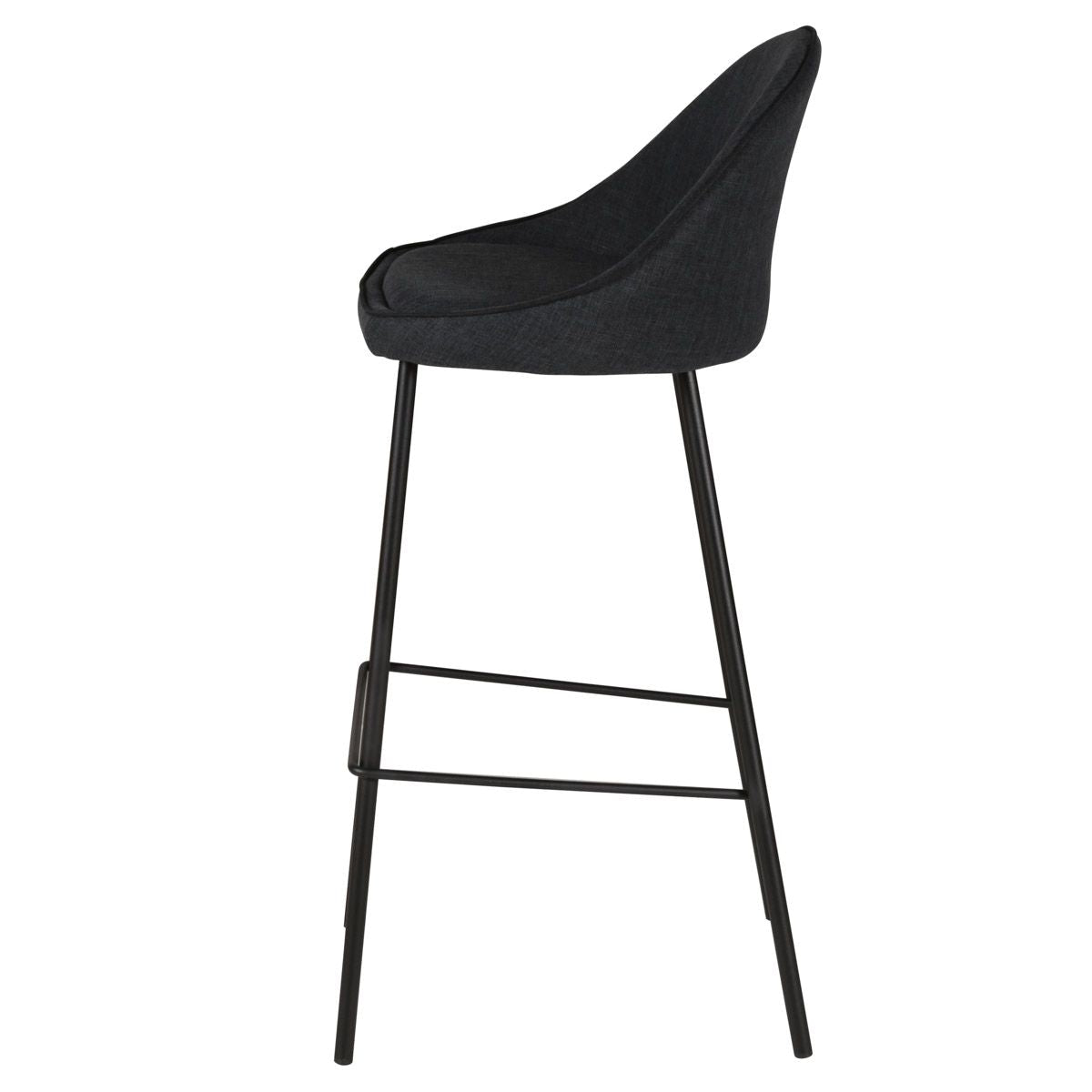 Krzesło barowe Maya ciemnoszare 75cm Zago