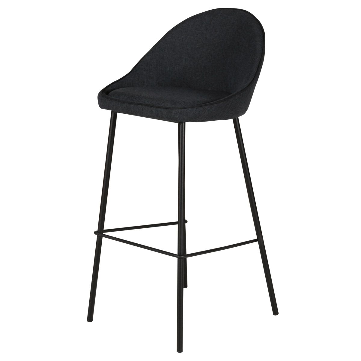 Krzesło barowe Maya ciemnoszare 75cm Zago