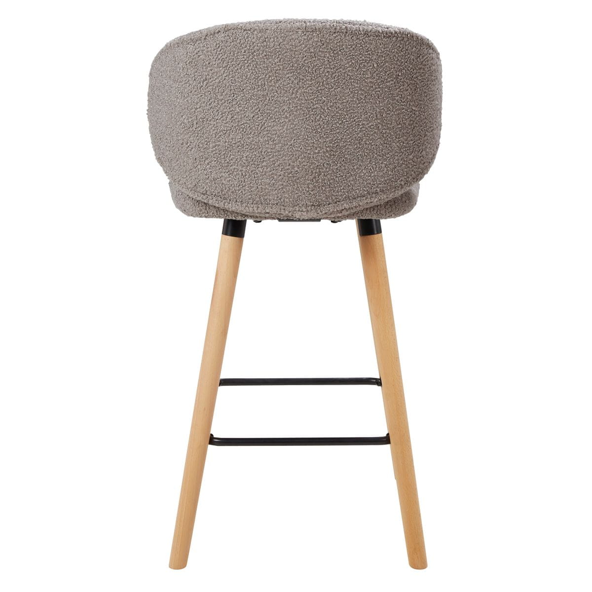 Krzesło barowe Tiago taupe boucle siedzisko 65 cm Zago