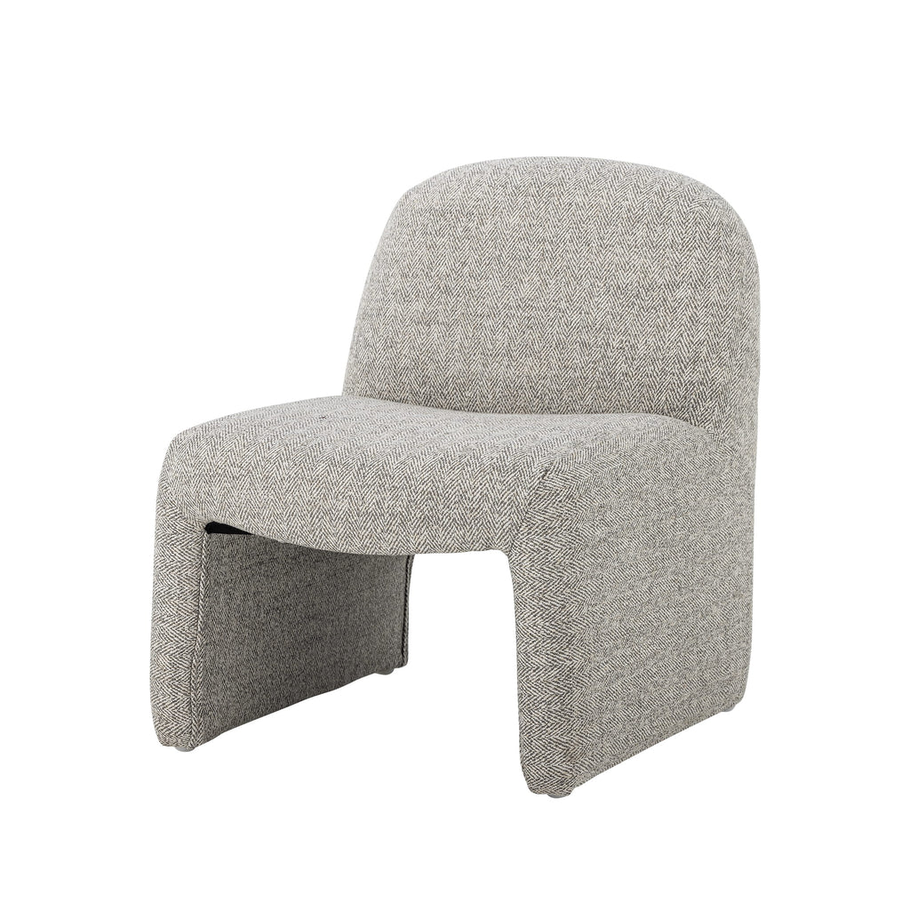 Krzesło dziecięce Neel boucle fotel jasnoszare Bloomingville Mini