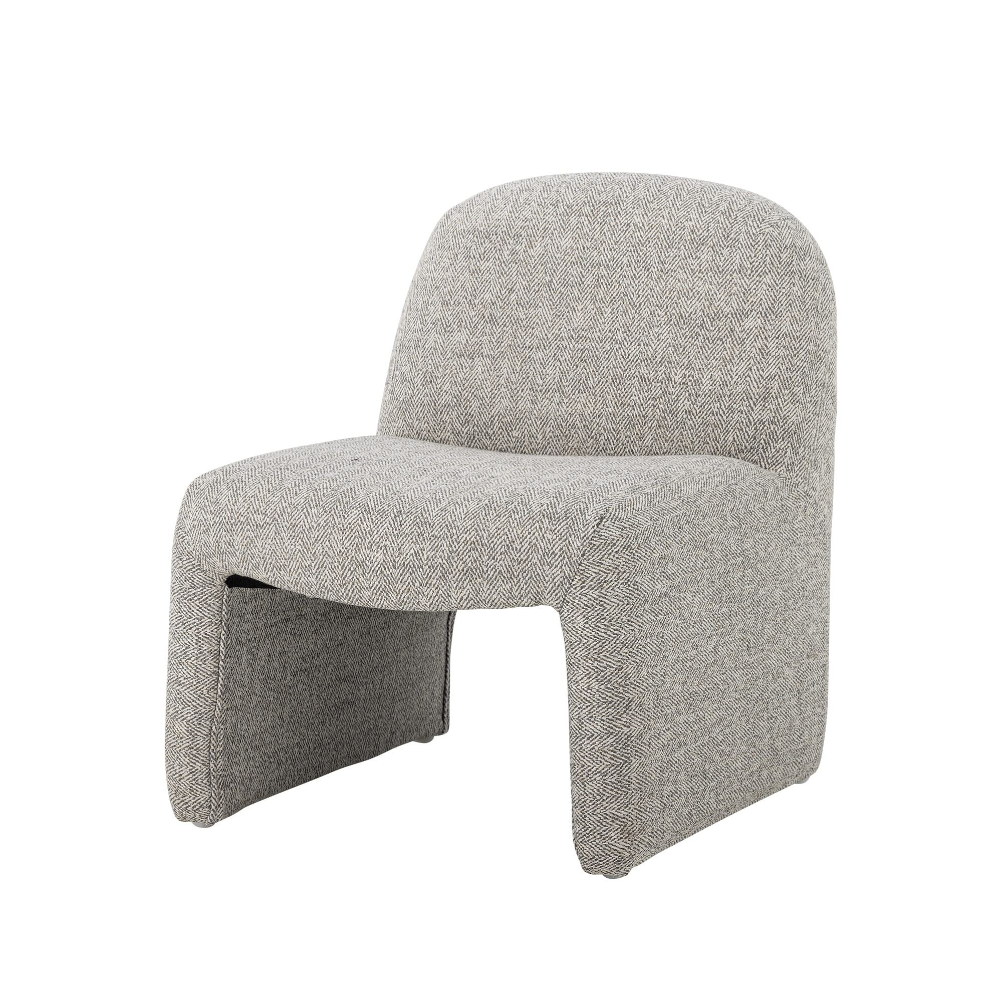 Krzesło dziecięce Neel boucle fotel jasnoszare Bloomingville Mini