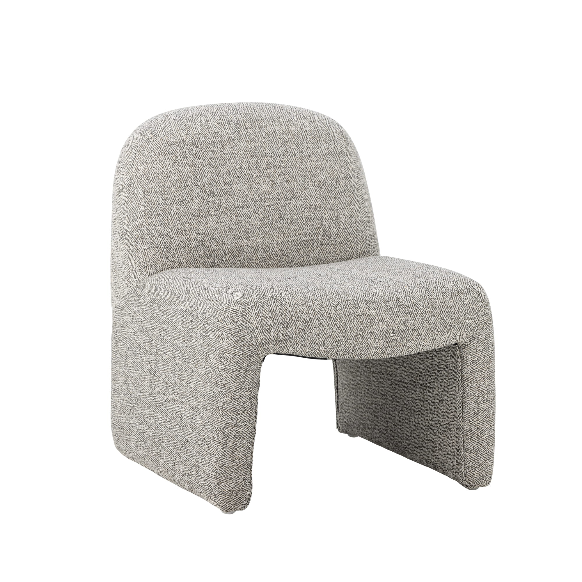 Krzesło dziecięce Neel boucle fotel jasnoszare Bloomingville Mini