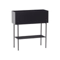 Kwietnik Norm metalowy czarny 70x28xh76cm Hübsch