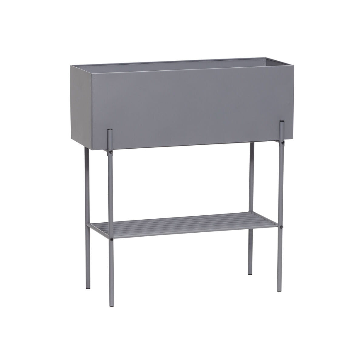Kwietnik Norm metalowy szary 70x28xh76cm Hübsch