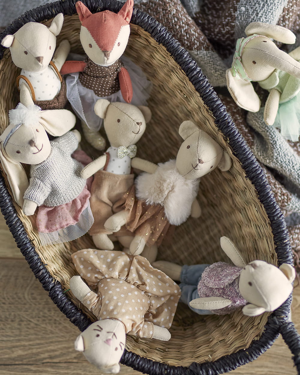 Laleczki FRIENDS Przyjaciele zwierzątka bawełna Bloomingville MINI 6 szt Bloomingville