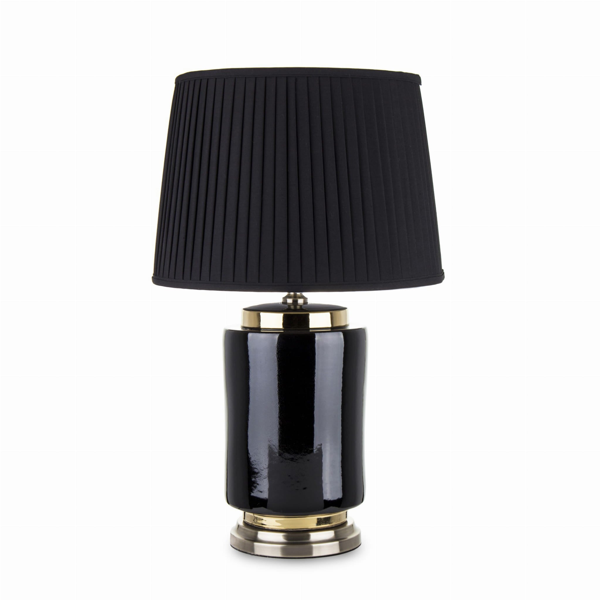 Lampa Henry ceramiczna czarna ø40x66cm THE HOMECEPT