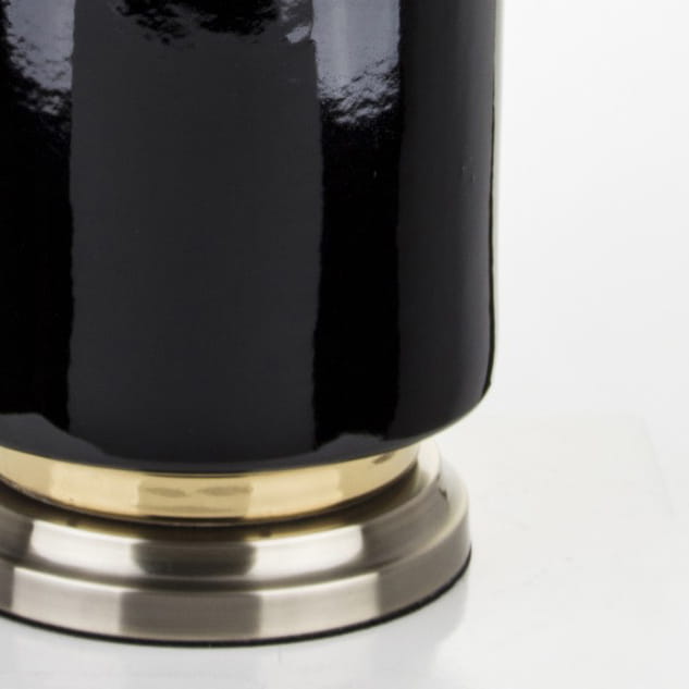 Lampa Henry ceramiczna czarna ø40x66cm THE HOMECEPT