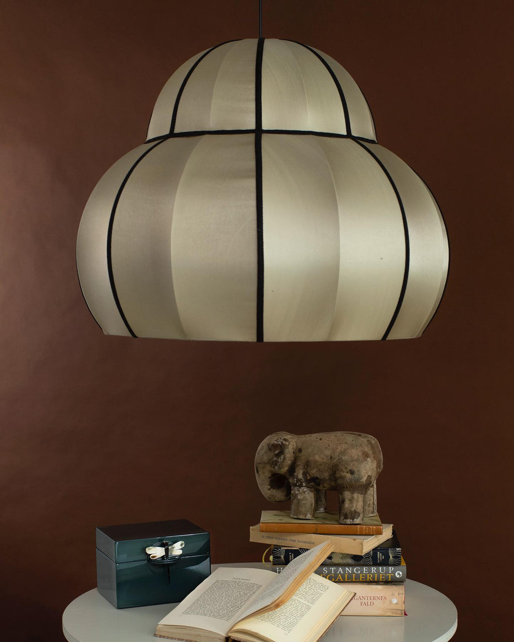 Lampa Indochina Classic Dome kapelusz jedwab ø64x52 cm OI SOI OI