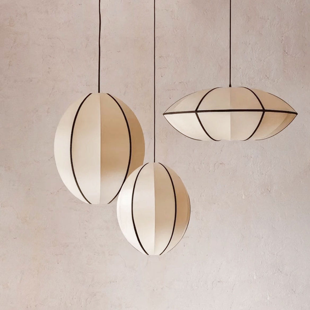 Lampa Indochina Classic Oval S owalna jedwab ø35x40 cm OI SOI OI