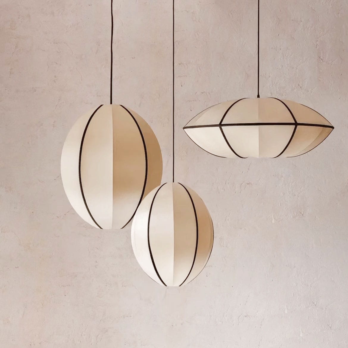 Lampa Indochina Classic Oval S owalna jedwab ø35x40 cm OI SOI OI