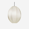 Lampa Indochina Offwhite Oval S owalna jedwab ø35x40 cm OI SOI OI