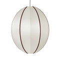 Lampa Indochina Oval L owalna jedwab ø44x54 cm Offwhite/Bordeaux OI SOI OI