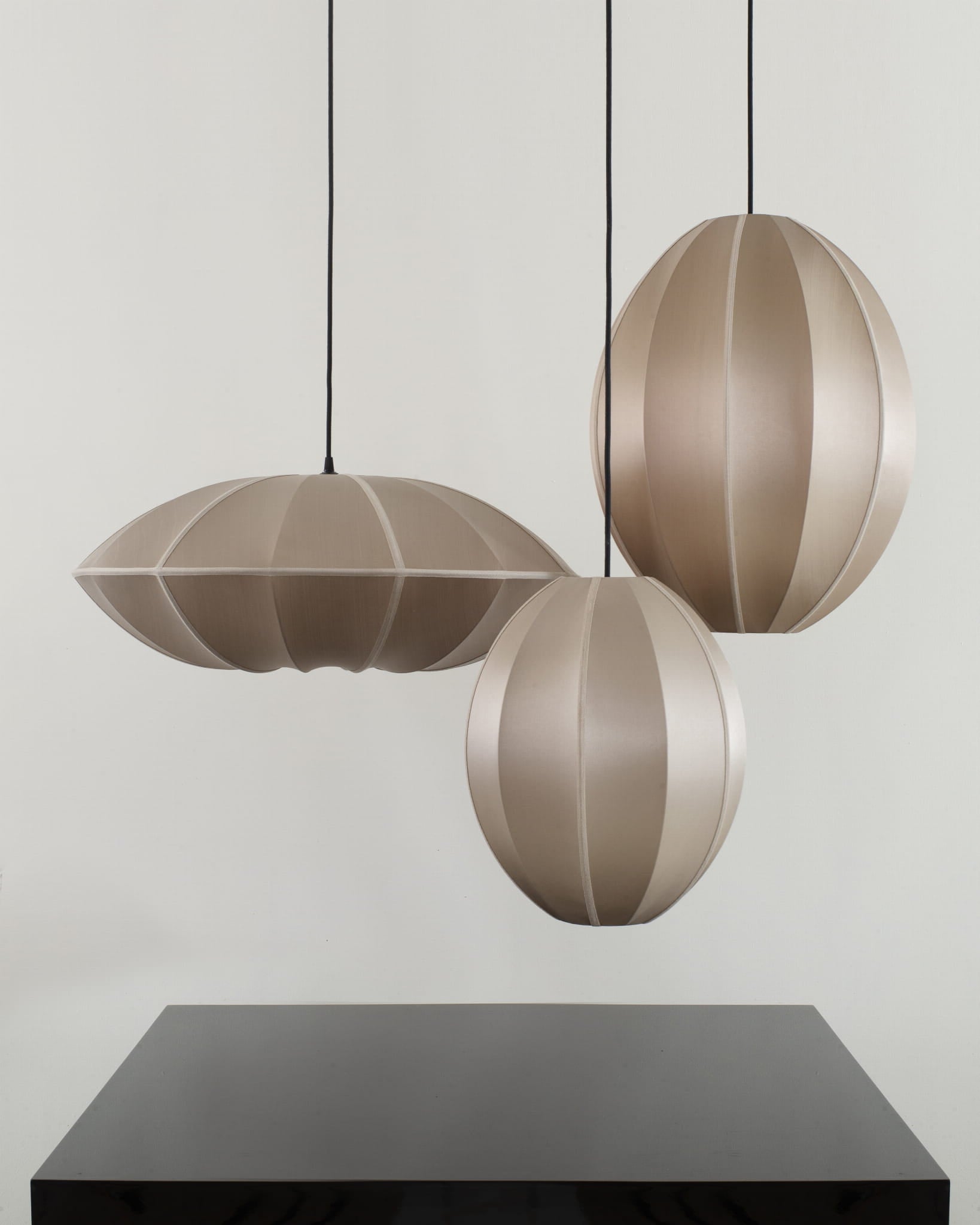 Lampa Indochina Oval S owalna jedwab ø35x40 cm Cashmere OI SOI OI
