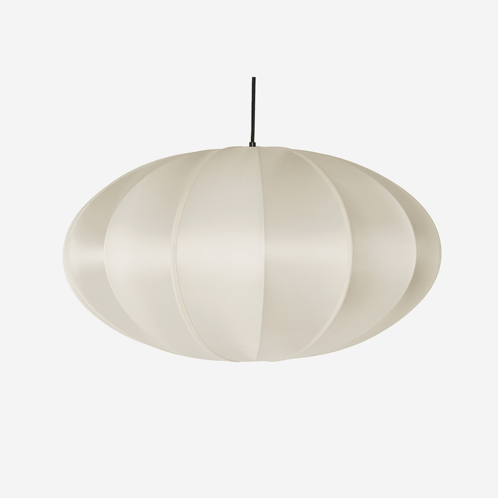 Lampa Indochina Pumpkin offwhite owalna jedwab ø65x38 cm OI SOI OI