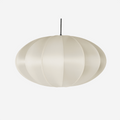 Lampa Indochina Pumpkin offwhite owalna jedwab ø65x38 cm OI SOI OI