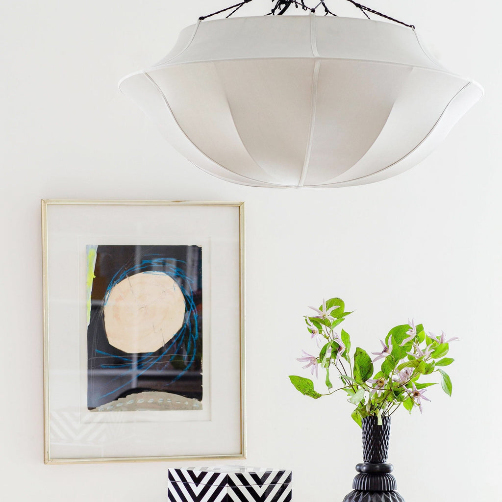 Lampa Indochina Umbrella Offwhite jedwab ø75x54cm OI SOI OI