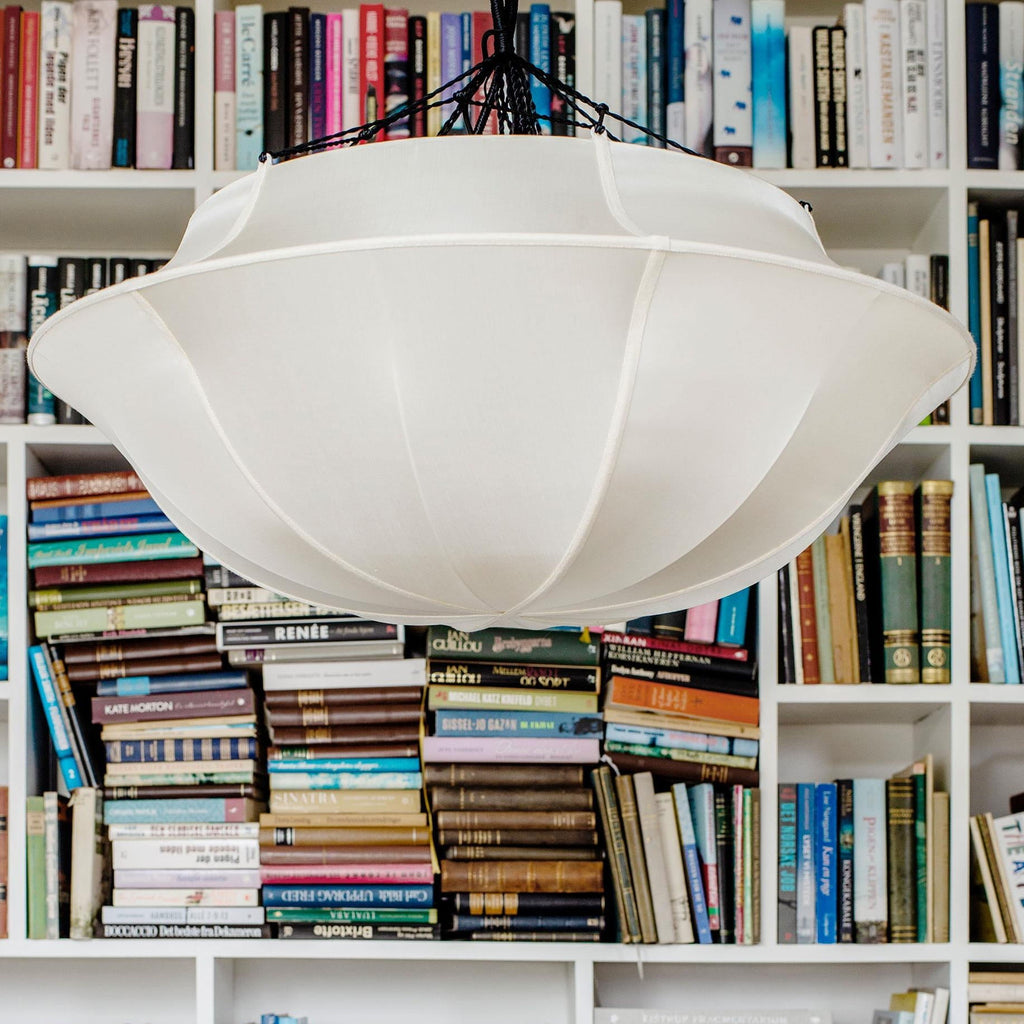 Lampa Indochina Umbrella Offwhite jedwab ø75x54cm OI SOI OI