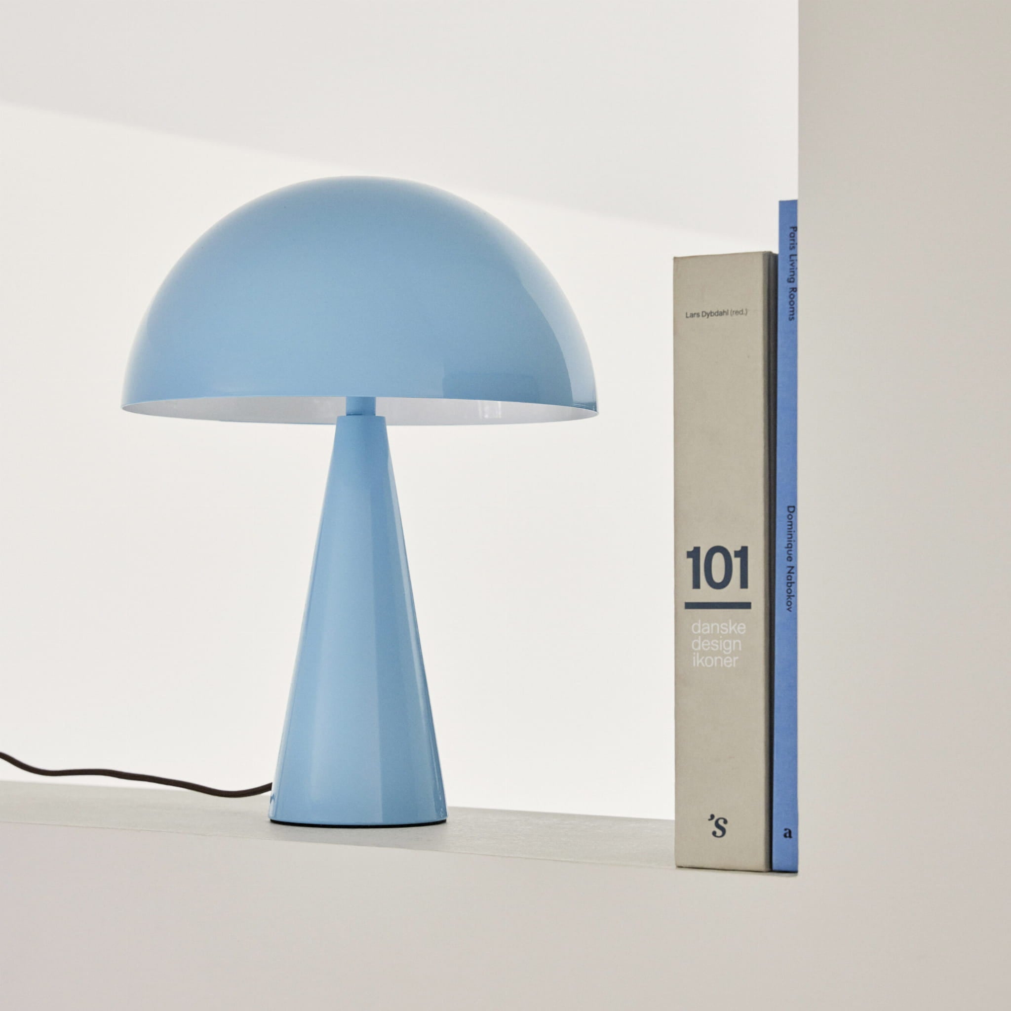 Lampa Mush Mini błękitna grzybek ø25x33cm Hübsch