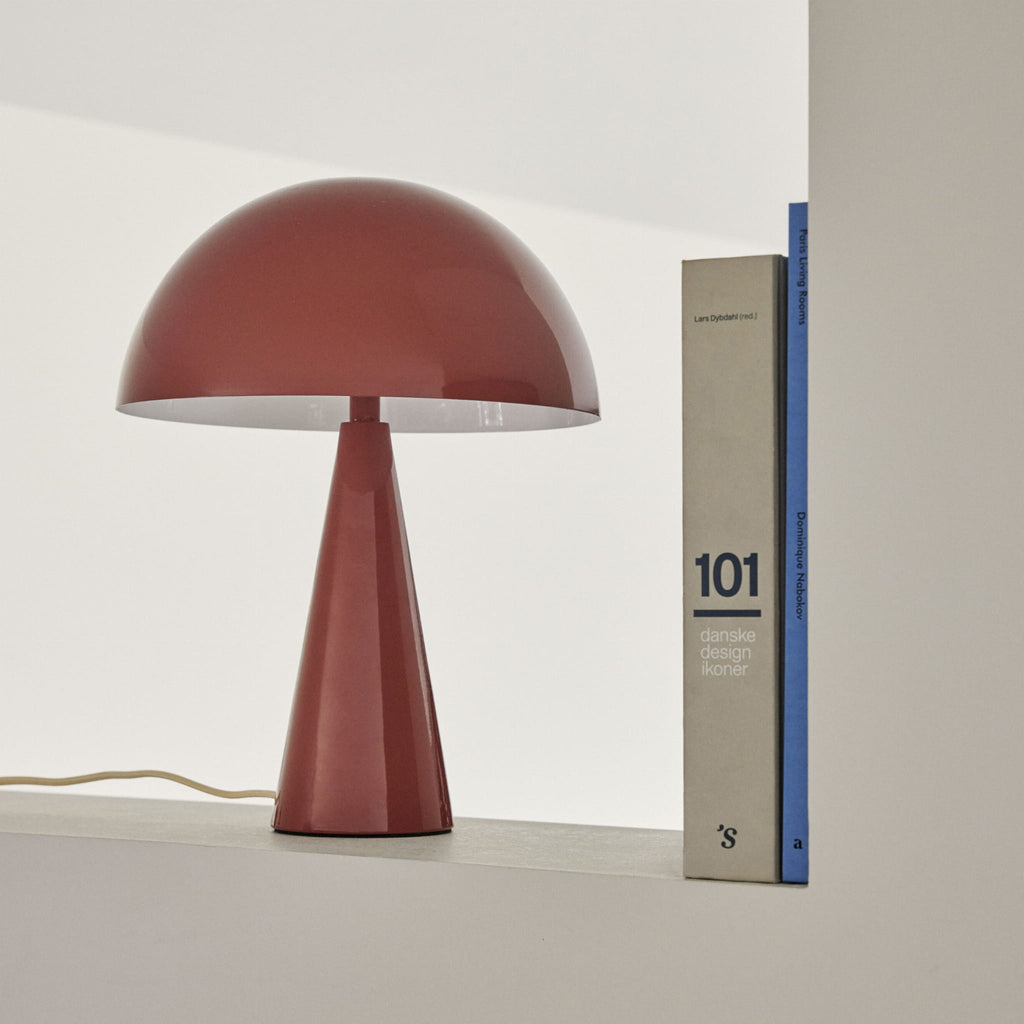 Lampa Mush Mini bordowa grzybek ø25x33cm Hübsch