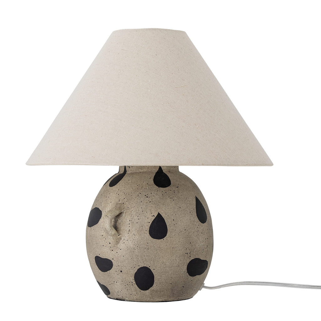 Lampa Nellie kamionka w kropki Śr. 33x37 cm Bloomingville Wabi sabi Bloomingville