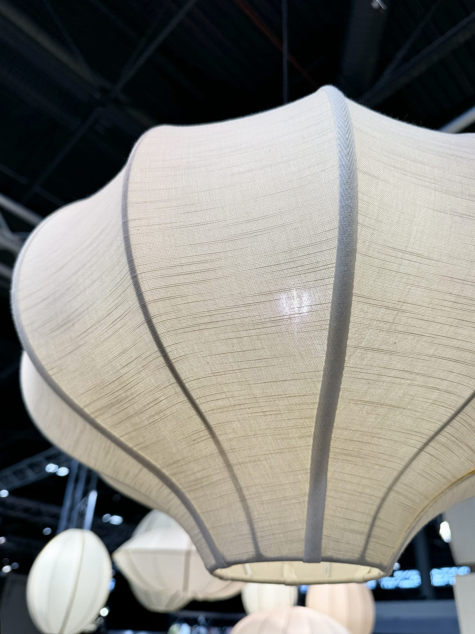 Lampa Onion Sand surowy jedwab ø46x39 cebulka OI SOI OI