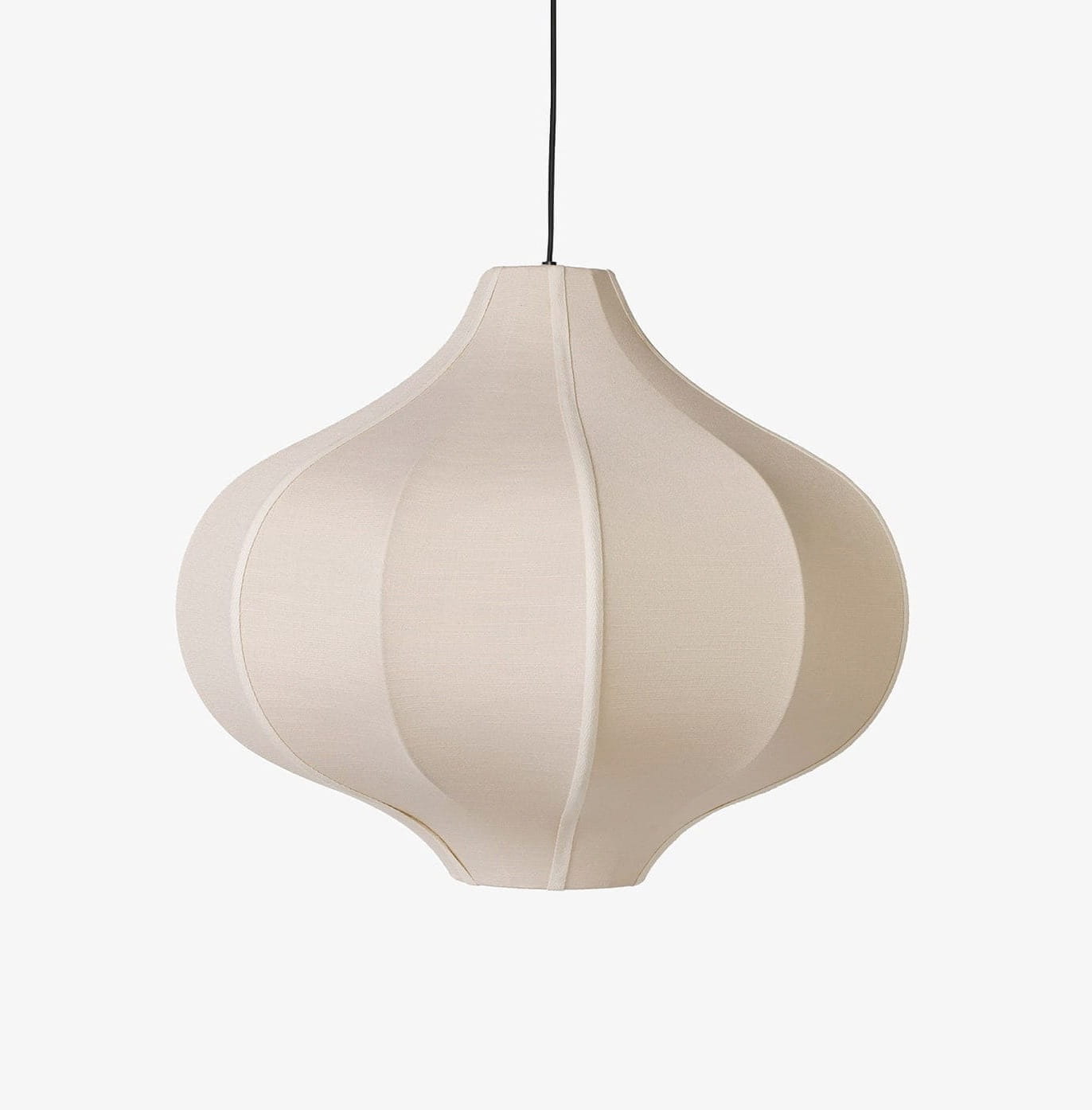 Lampa Onion Sand surowy jedwab ø46x39 cebulka OI SOI OI