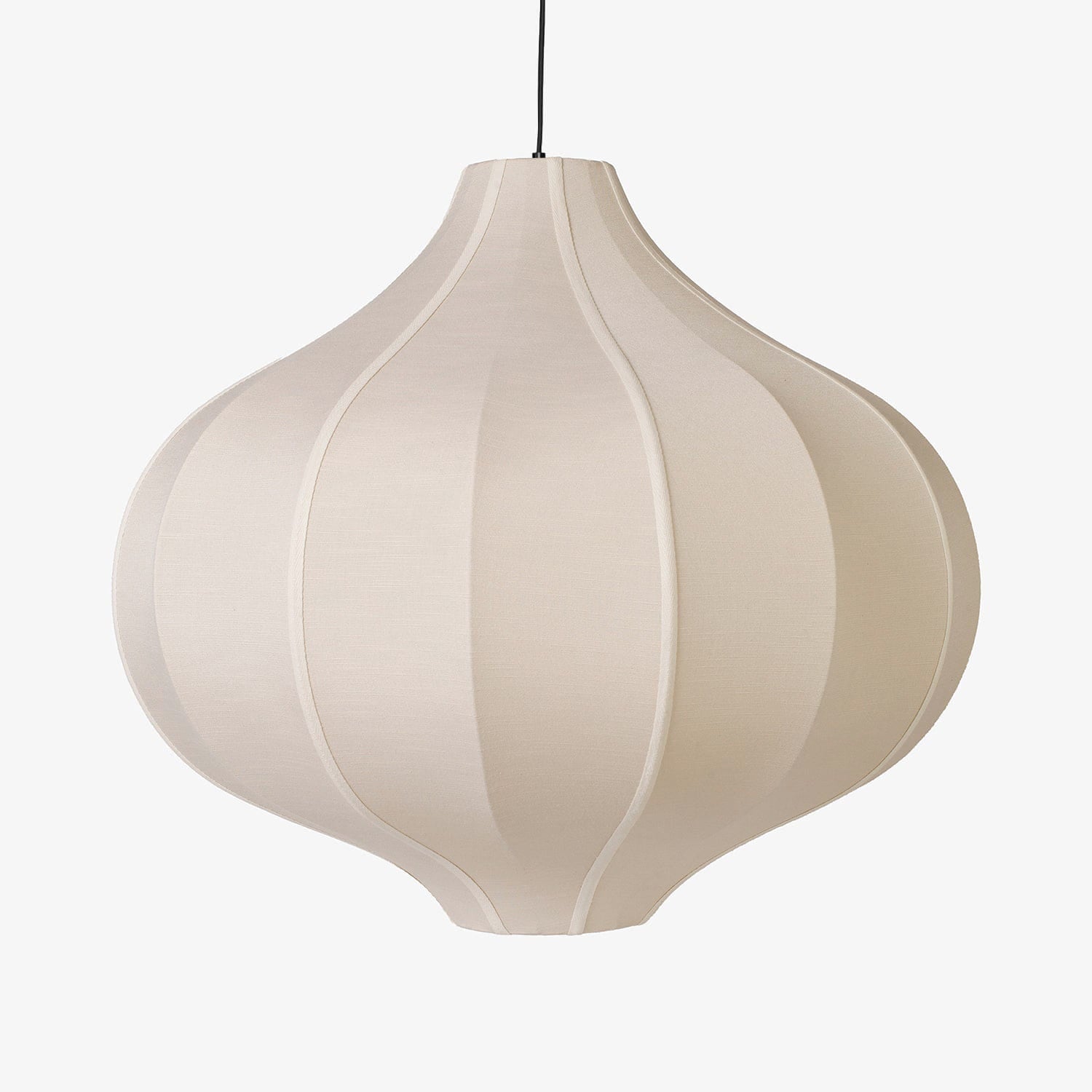Lampa Onion Sand surowy jedwab ø58x54 cm cebulka OI SOI OI