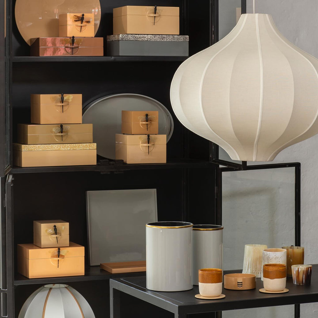 Lampa Onion Sand surowy jedwab ø58x54 cm cebulka OI SOI OI