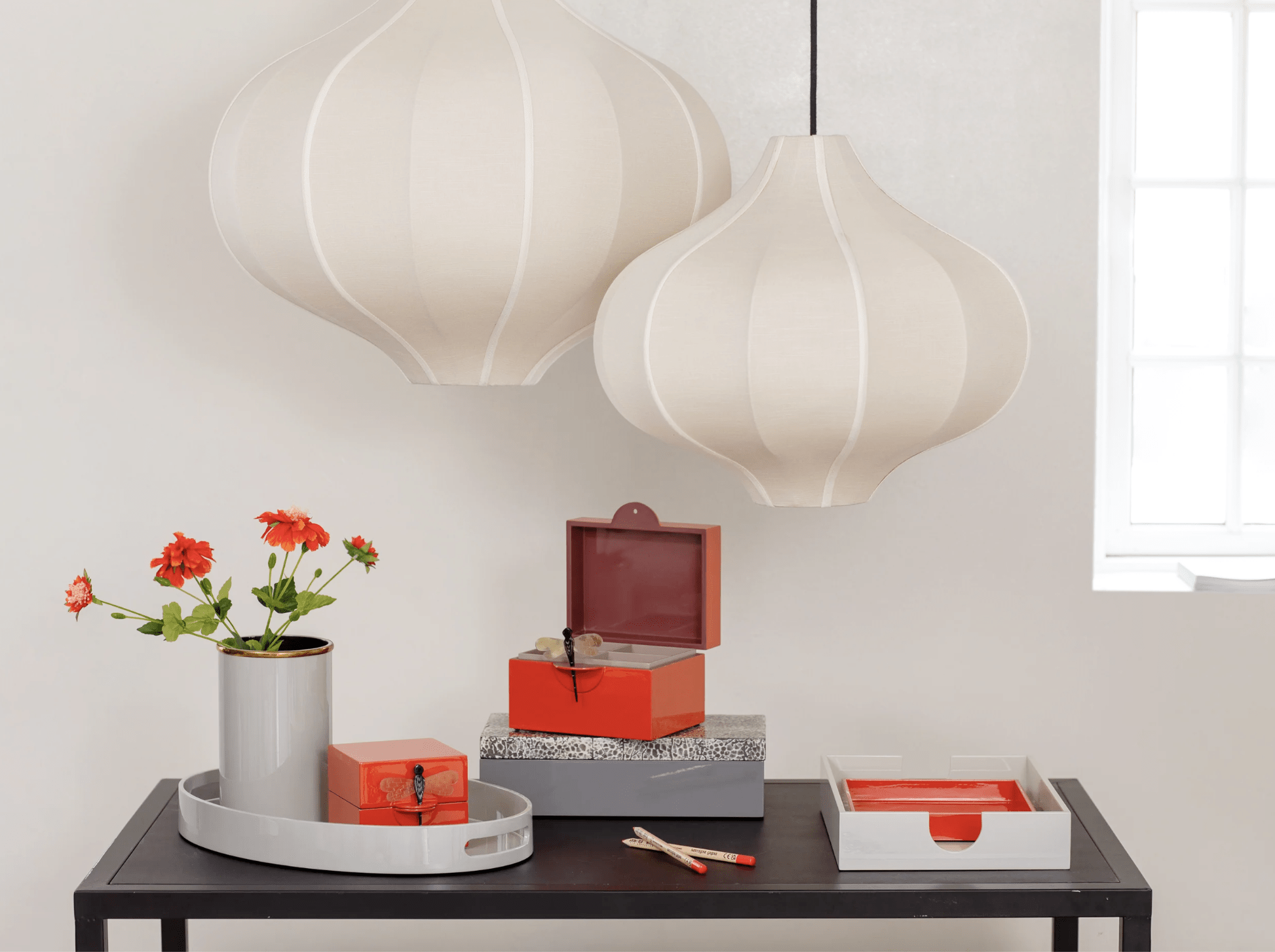 Lampa Onion Sand surowy jedwab ø58x54 cm cebulka OI SOI OI