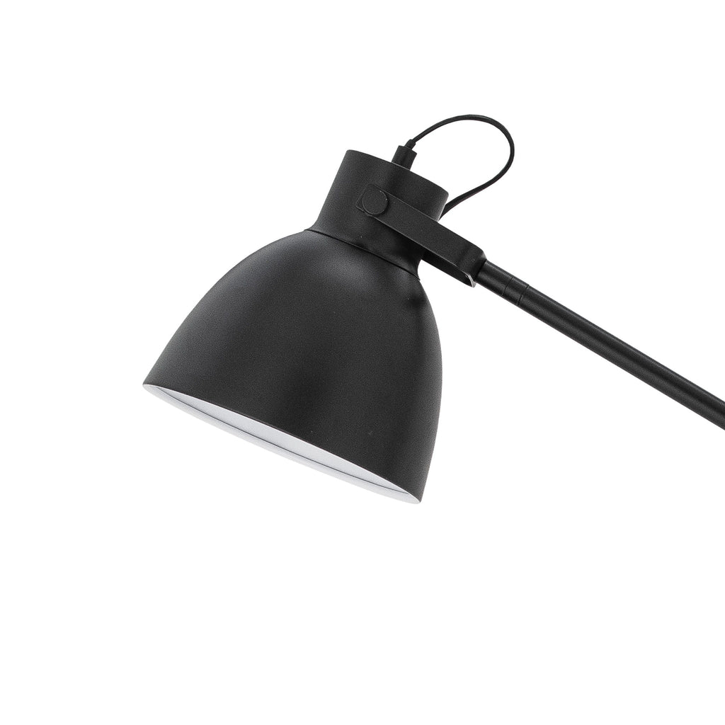 Lampa podłogowa Barca czarna metalowa Bloomingville