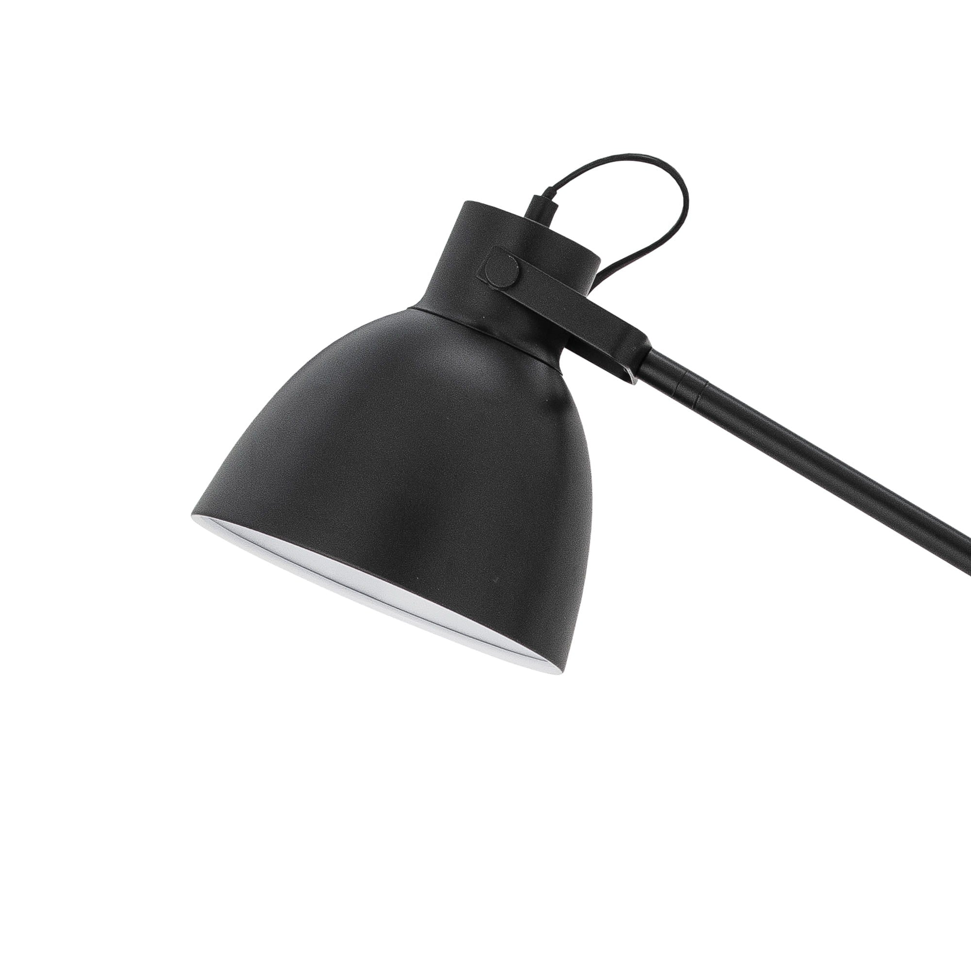 Lampa podłogowa Barca czarna metalowa Bloomingville