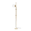 Lampa podłogowa Bubble szklany klosz złota 181 cm Hübsch