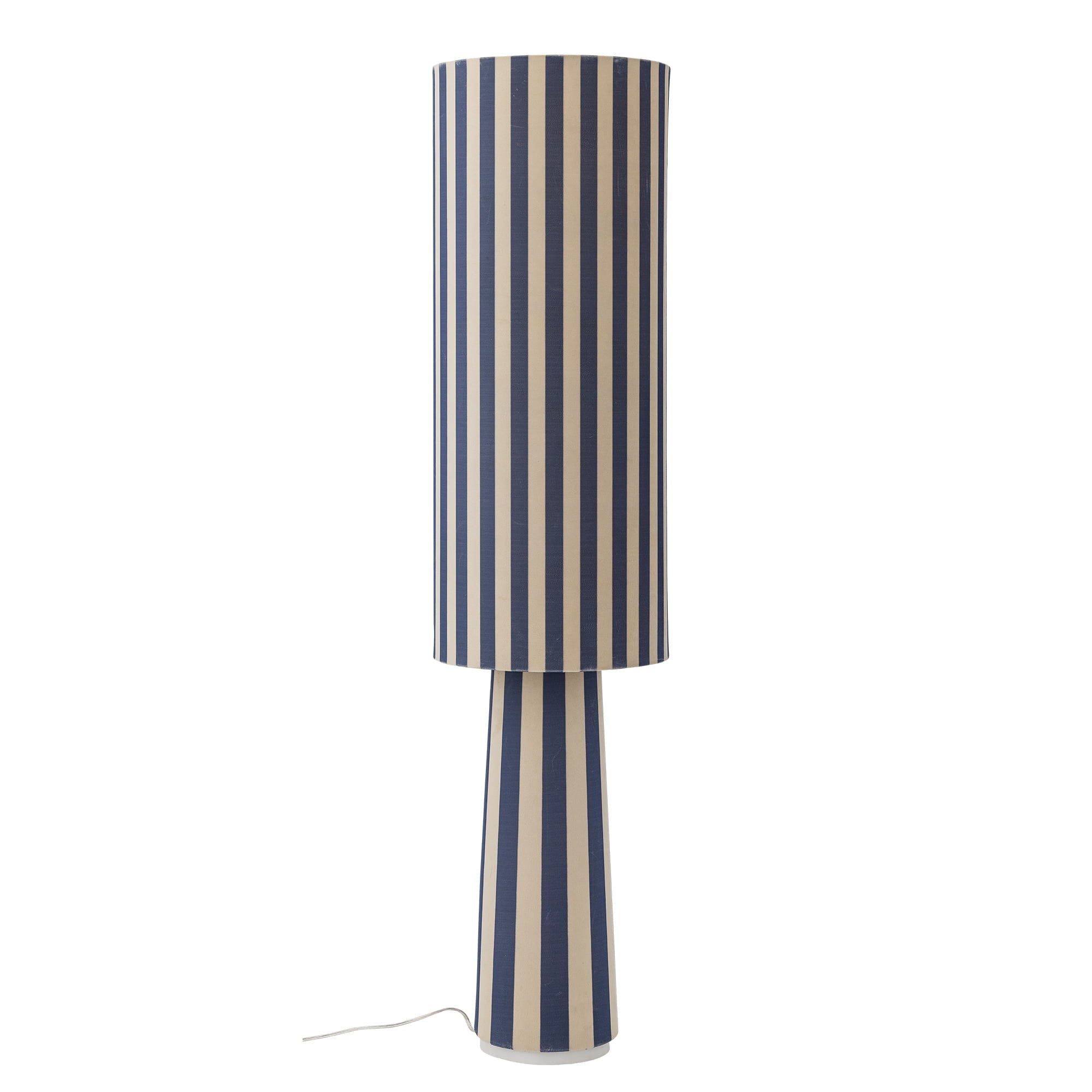 Lampa podłogowa Emmie niebieska poliester Bloomingville